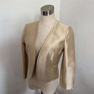 J. Crew Tan Silk Women's Evening Wear Jacket
